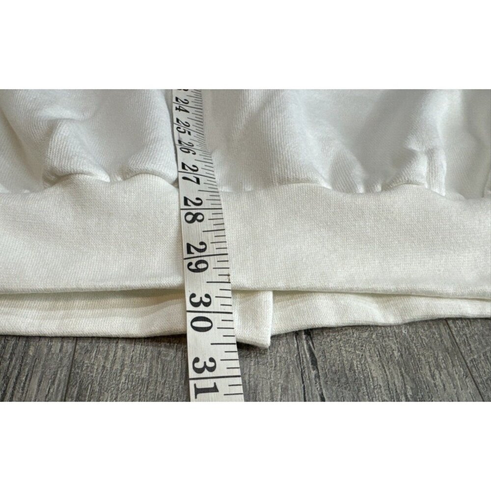 Vintage Morning‎ Sun Sweatshirt Grandma Flower Button Up White USA Made NEW - Picture 11 of 12